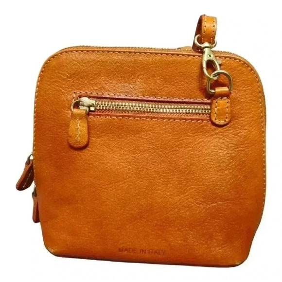 Pratesi Raffia Leather Crossbody Bag - Small Women's Summer Purse - Stylish - Picture 2 of 5